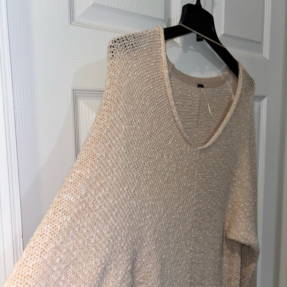 Free People Bright Lights V-Neck Sweater SZ M - Picture 4 of 12